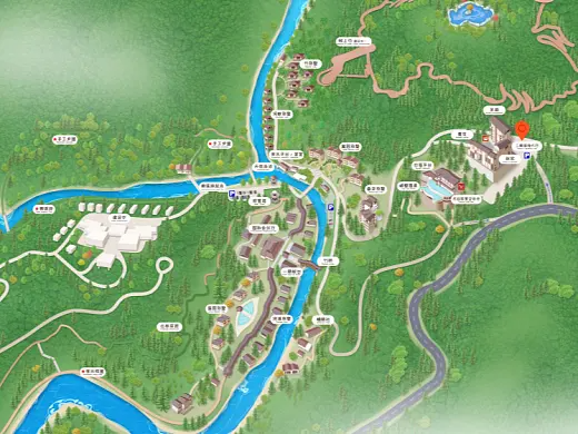 湘潭结合景区手绘地图智慧导览和720全景技术，可以让景区更加“动”起来，为游客提供更加身临其境的导览体验。